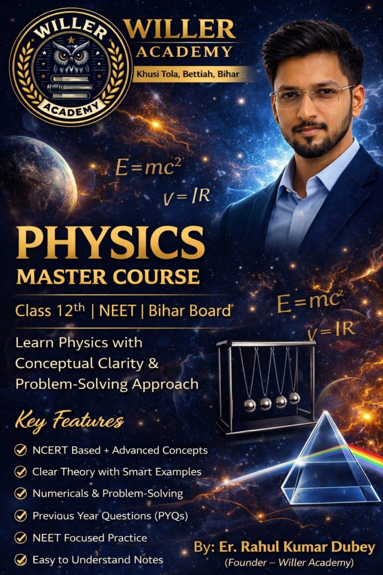 📘 Willer Academy Physics Book – Official Description (Bilingual