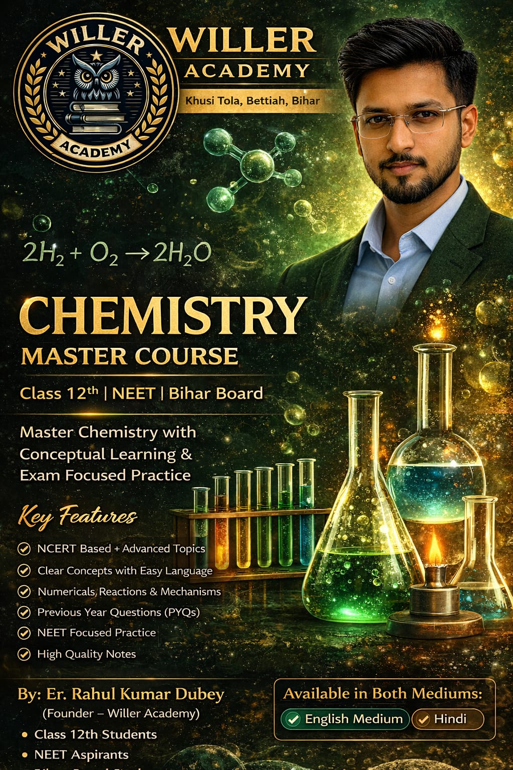 📘 Willer Academy Chemistry Book – Official Description (Bilingual)