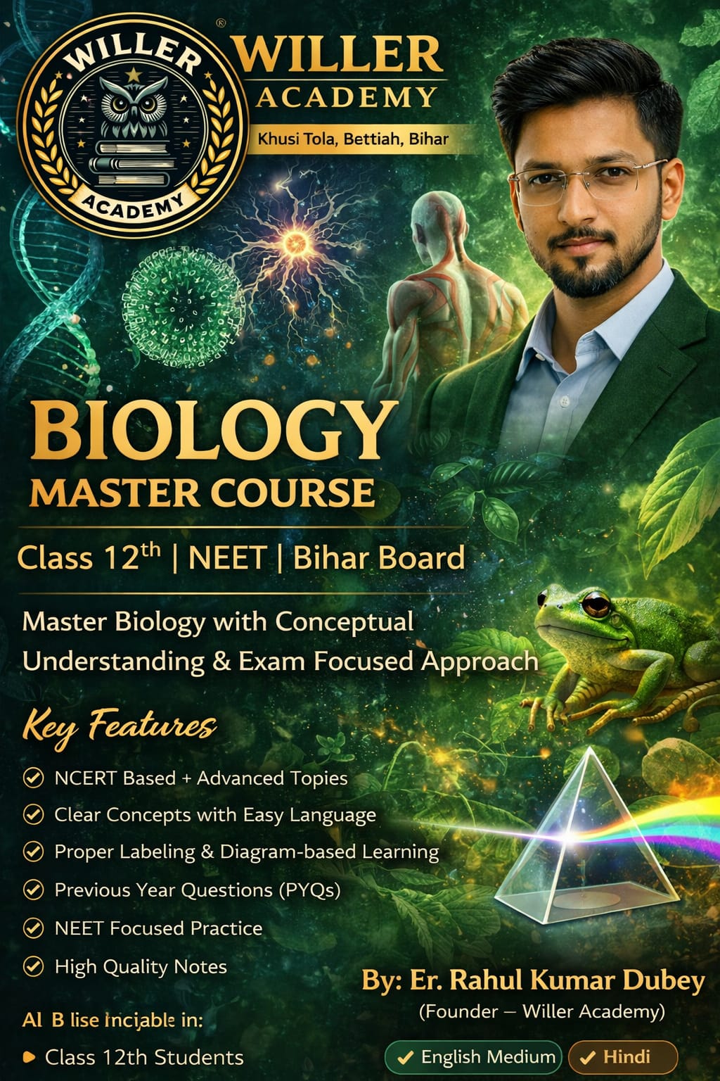 📘 Willer Academy Biology Book – Official Description (Bilingual)